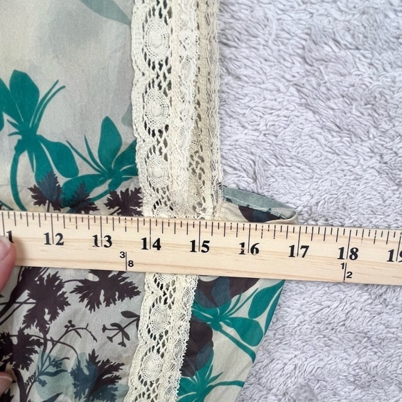 Y2K MAX & CO By MAX MARA Baby Doll Dress Floral Boho Lace Sz Small - Picture 12 of 13